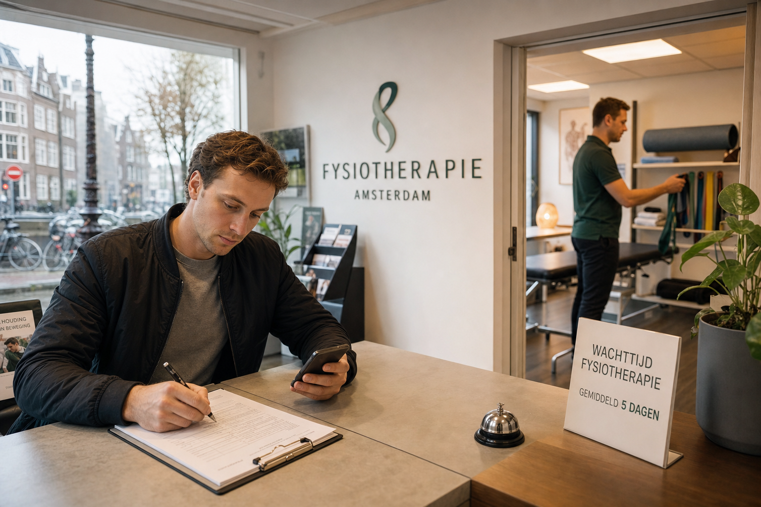 Hoe snel kun je bij een fysio in Amsterdam terecht (wachttijden), en wat kun je zelf doen in de tussentijd om je klachten niet te verergeren?